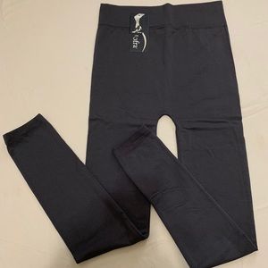 Fleece Lined High Waisted Leggings OS 0-8